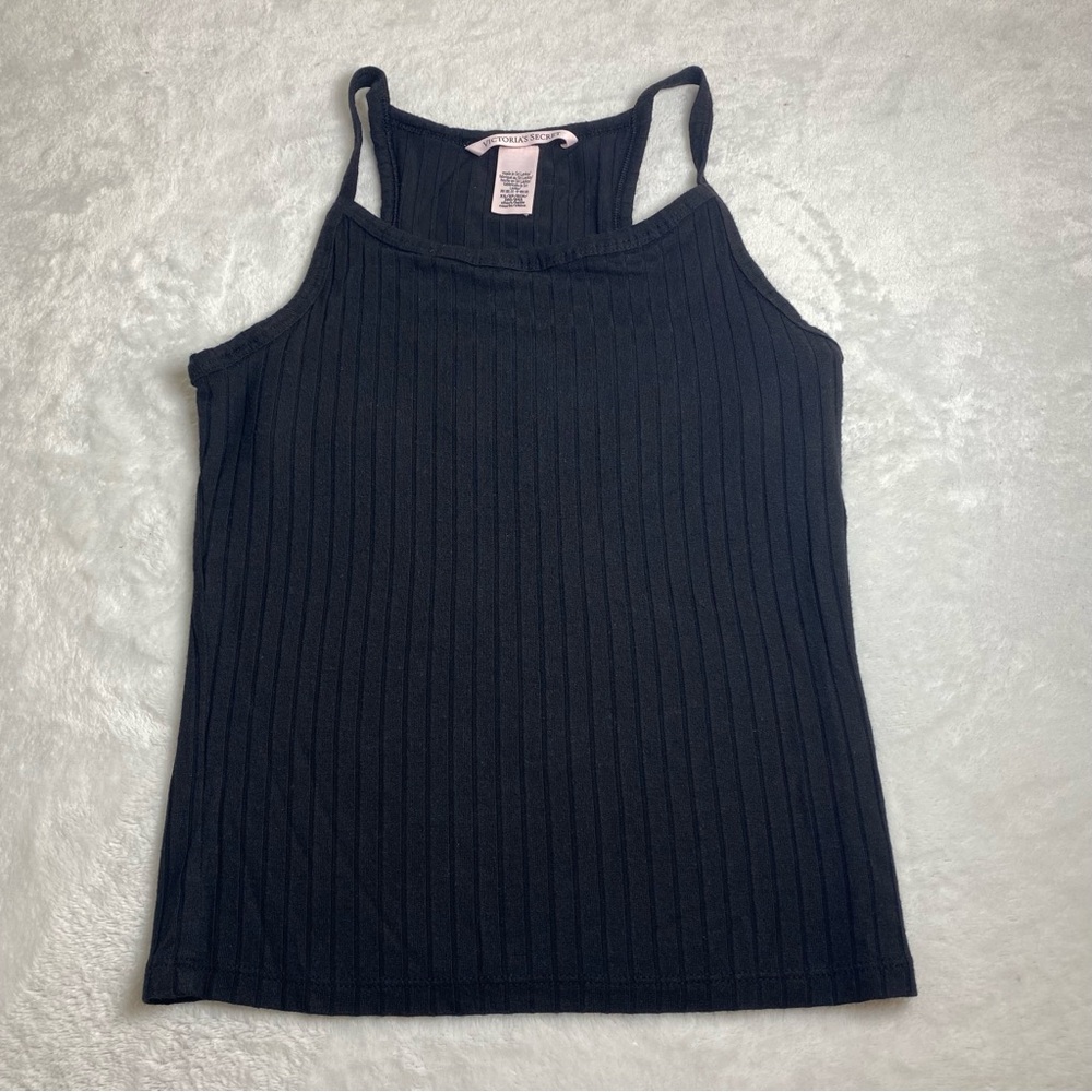 Victoria’s Secret Women’s Black Ribbed Tank Top XS